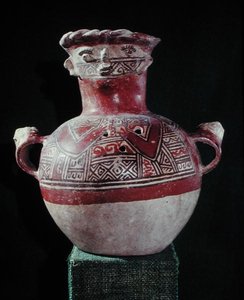 葬儀の骨壷、Mixco Viejo、Chimaltenango（ポリクローム）